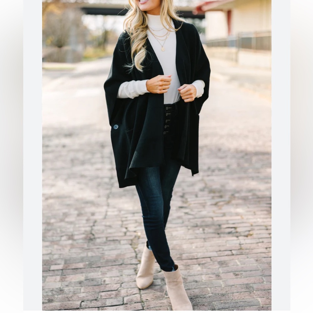 Boho Chic Sweater Knit Open Cardigan with Pockets